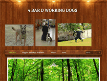 Tablet Screenshot of 4bardworkingdogs.com